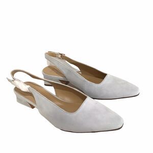 NATURALIZER Blue Gray Suede Pumps Women's Slingback Shoe Size 6 M